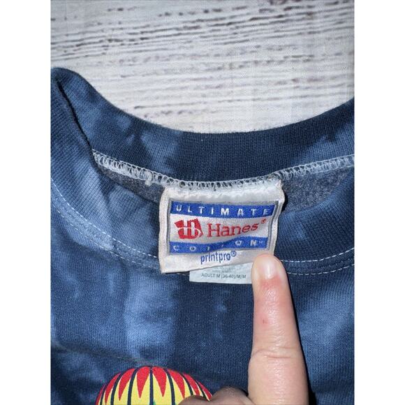 VTG Y2K Albuquerque 2005 Hot Air Balloon Festival Tie Dye Sweatshirt Adult M - Picture 4 of 5